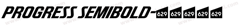 Progress SemiBold字体转换
